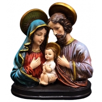 Holy Family Bust Statue, 6"
