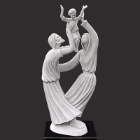 Joy of the Family - Sculpture by Timothy P. Schmalz