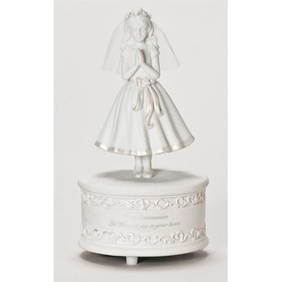 First Communion Girl Musical Figurine