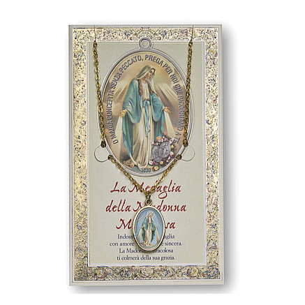 Medal Necklace - Our Lady of Miraculous Medal (Italy)