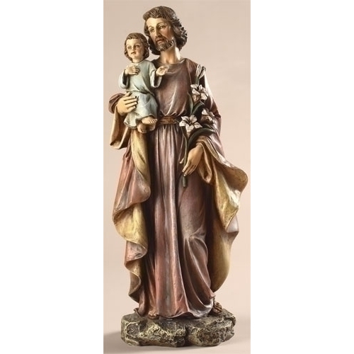 St Joseph with Child Jesus Statue, 10"