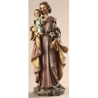 St Joseph with Child Jesus Statue, 10"